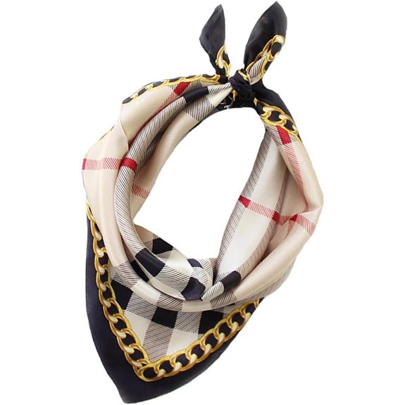 ANDANTINO Mulberry Silk Square Scarf for Women Men