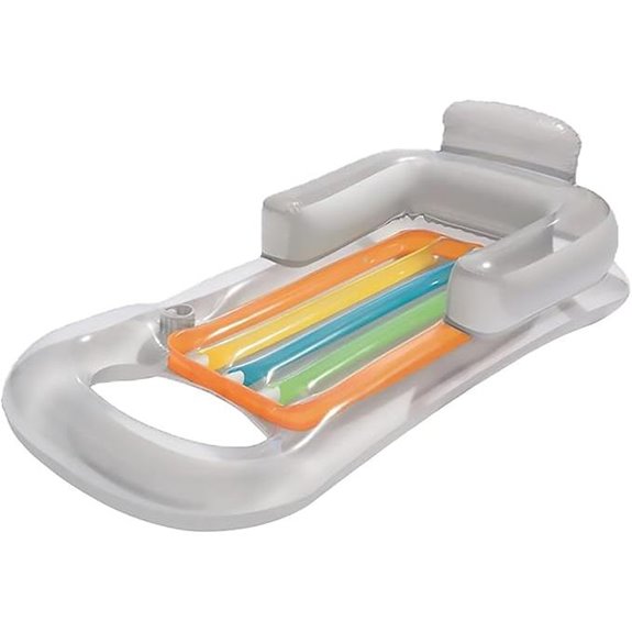 Premium Pool Lounger Float with Cup Holder