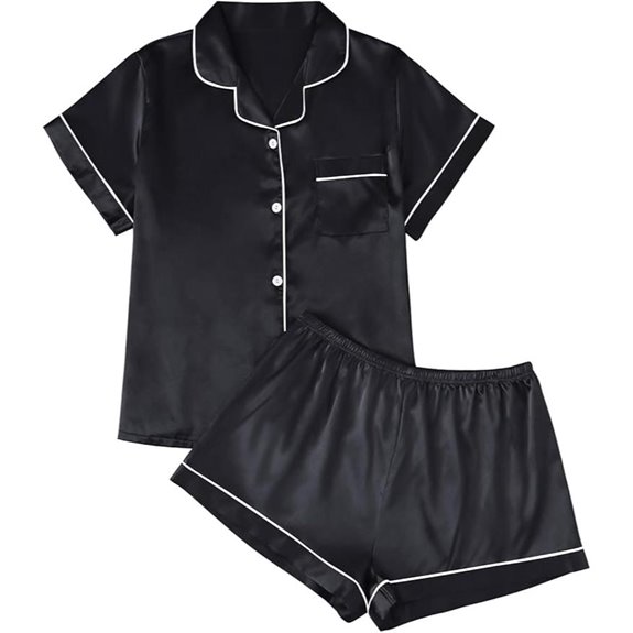 LILLUSORY Silk Satin Pajama Set for Women