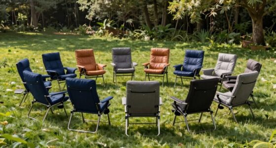 luxury camping chairs with footrests