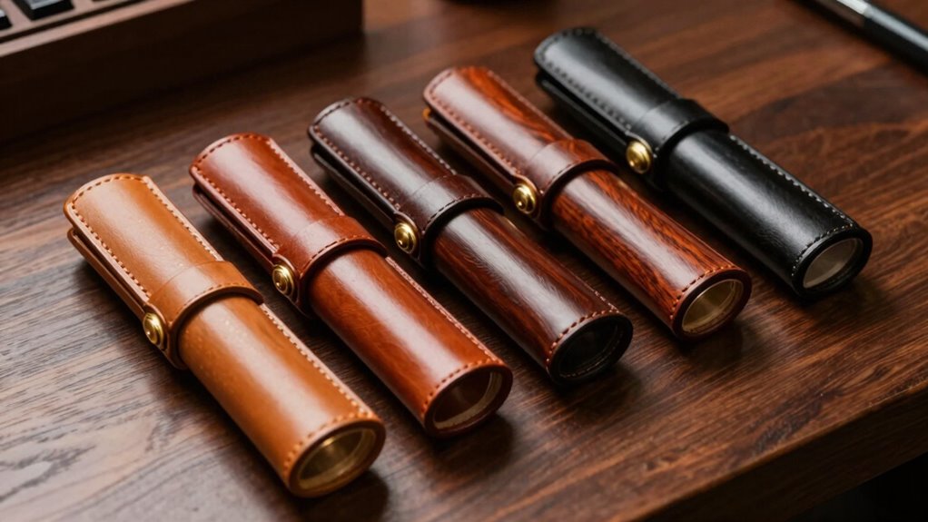 luxury leather pen cases