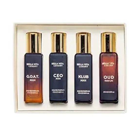 Bella Vita Luxury Men's Perfume Gift Set (4x20ml)