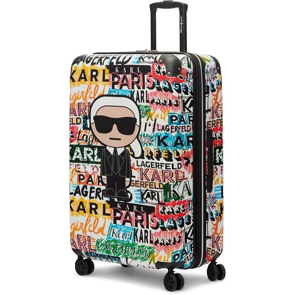 Karl Lagerfeld Paris Women's Logo Suitcase