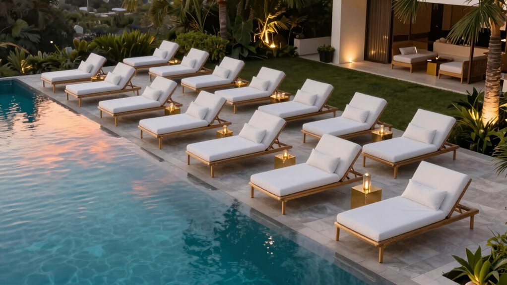 luxury pool lounger collection