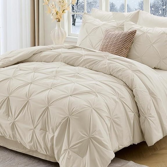 Sasttie Queen Comforter Set (7-Piece Bed in a Bag)