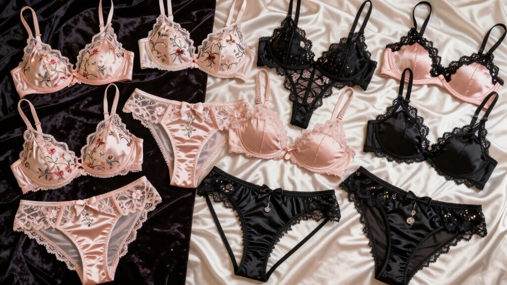 luxury silk lace lingerie