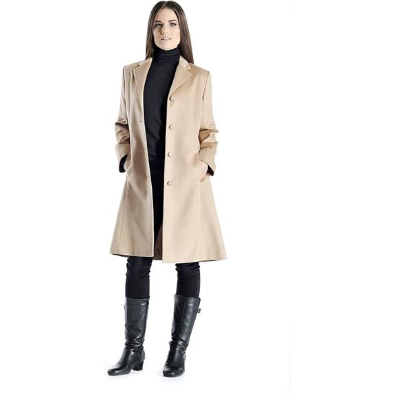 Cashmere Boutique Women’s Knee Length Topcoat