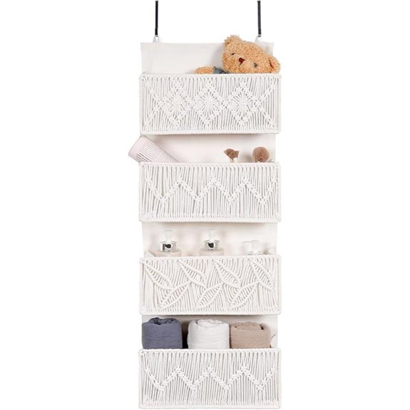 Macrame Over-the-Door Organizer with Pockets