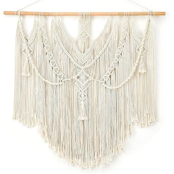 Mkono Macrame Wall Hanging Decor 36x35