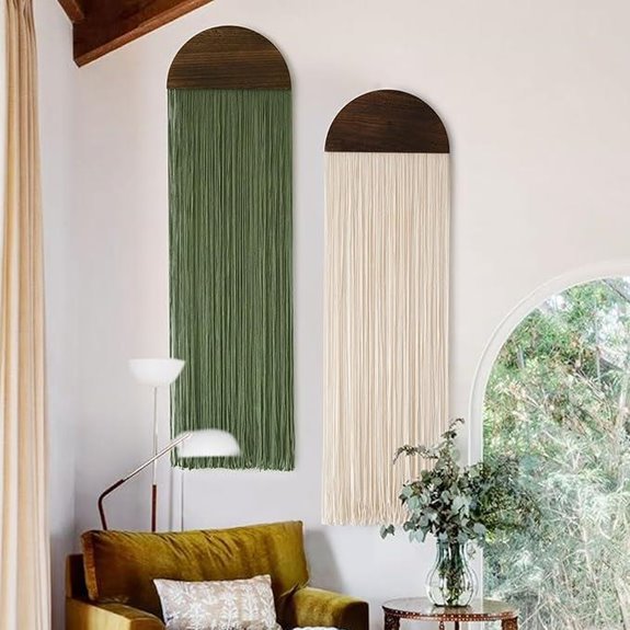 Macrame Wall Hanging Tapestry 13.7 x 51