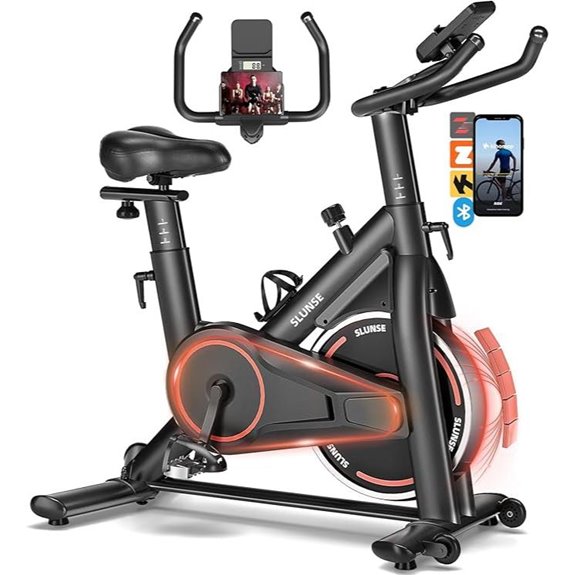 Adjustable Magnetic Exercise Bike with App and Monitor