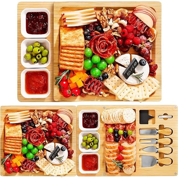 Easoger 3-in-1 Magnetic Cheese Board Set