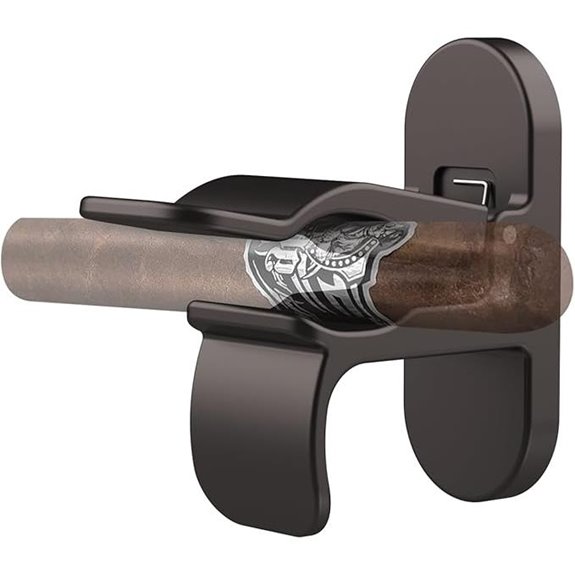 Magnetic Cigar Holder with Universal Clip and Metal Pads