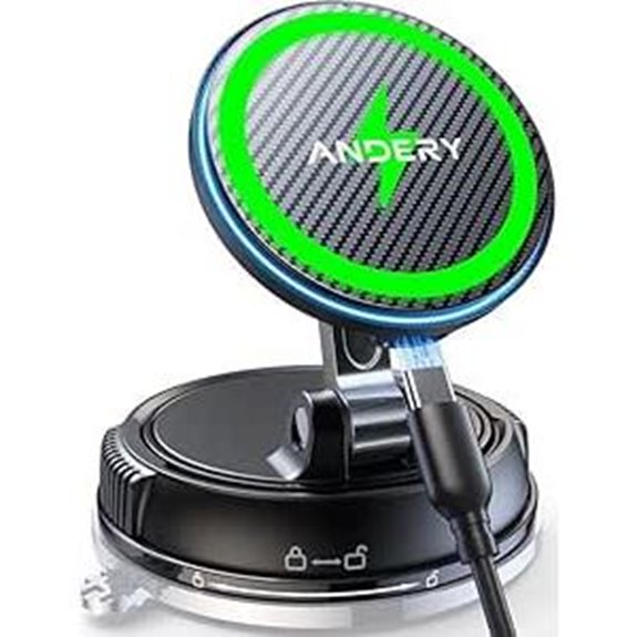 ANDERY iPhone MagSafe Car Mount & Charger
