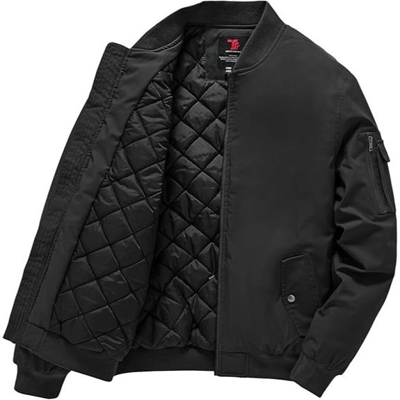 Gopune Men's Windproof Quilted Water-Resistant Jacket