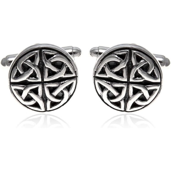 Alexander Castle Men's Celtic Silver Cufflinks