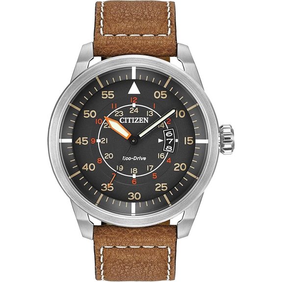 Citizen Men's Eco-Drive Avion Watch with Leather Strap