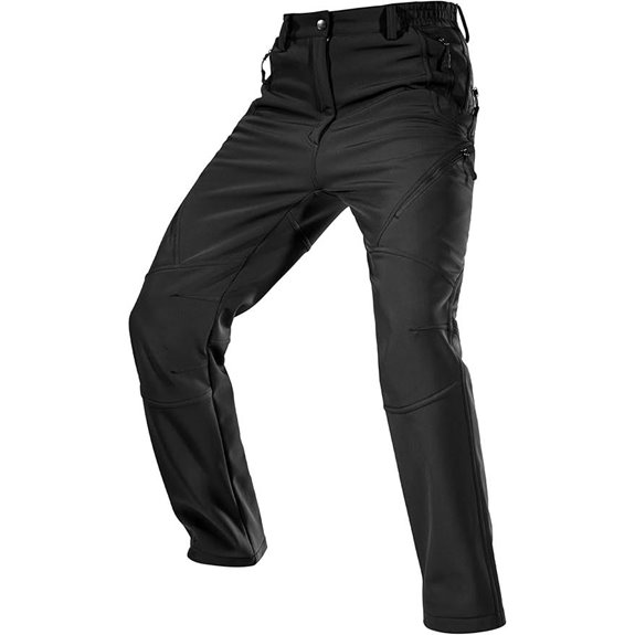 FREE SOLDIER Men's Fleece-Lined Cargo Ski Pants