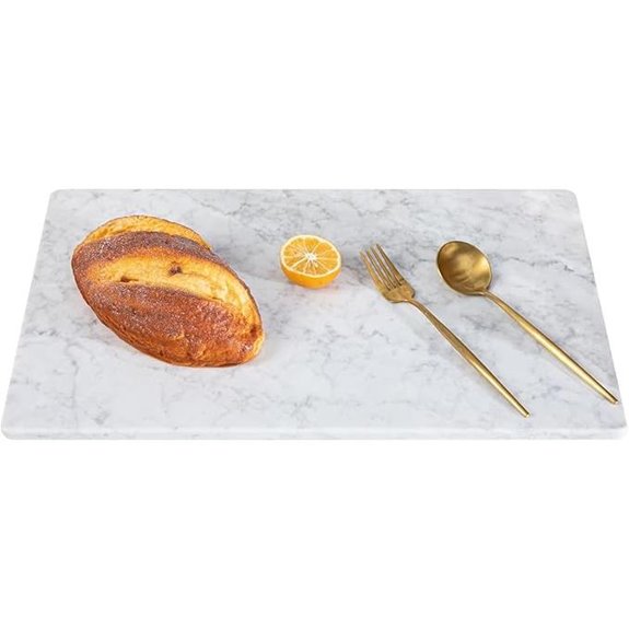Carrara White Marble Pastry and Cutting Board