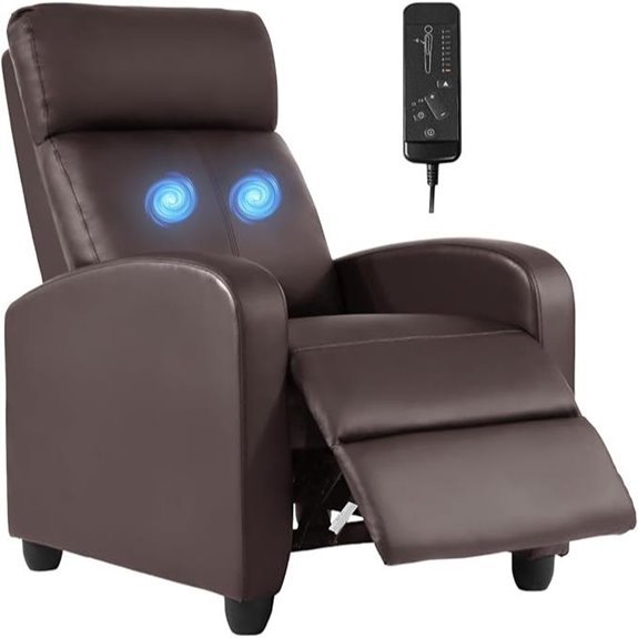 FDW Recliner Massage Chair with Lumbar Support