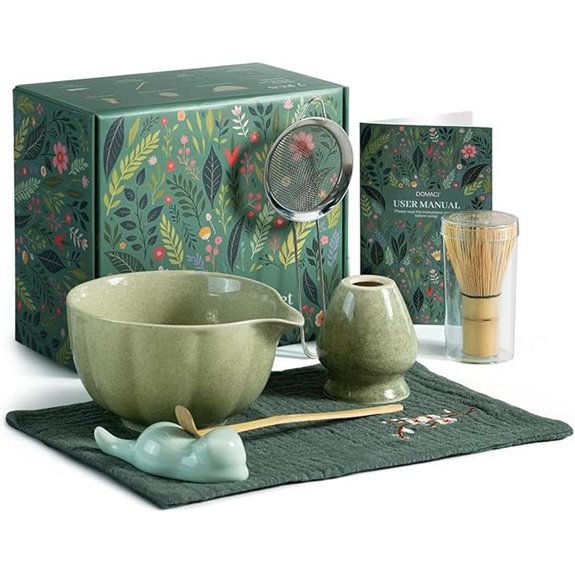 Matcha Whisk Set with Bowl Sifter and Accessories