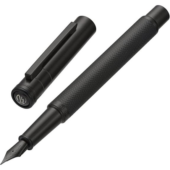 Asvine Matte Black Fountain Pen Set