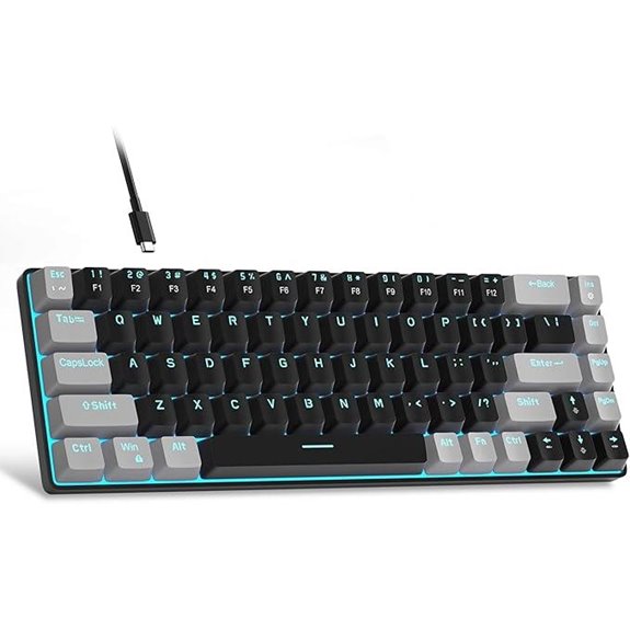MageGee 60% Mechanical Gaming Keyboard with Red Switch