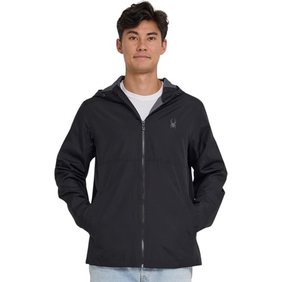 Spyder Men's Packable Waterproof Rain Jacket