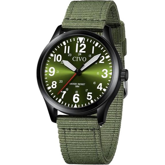 CIVO Men's Waterproof Stainless Steel Watch