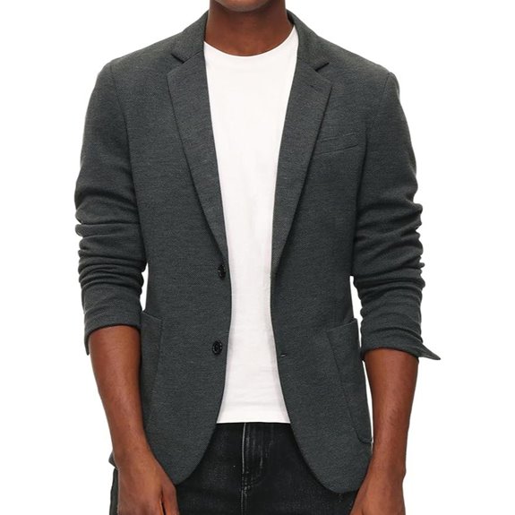 PJ PAUL JONES Men's Casual Knit Blazer Jacket