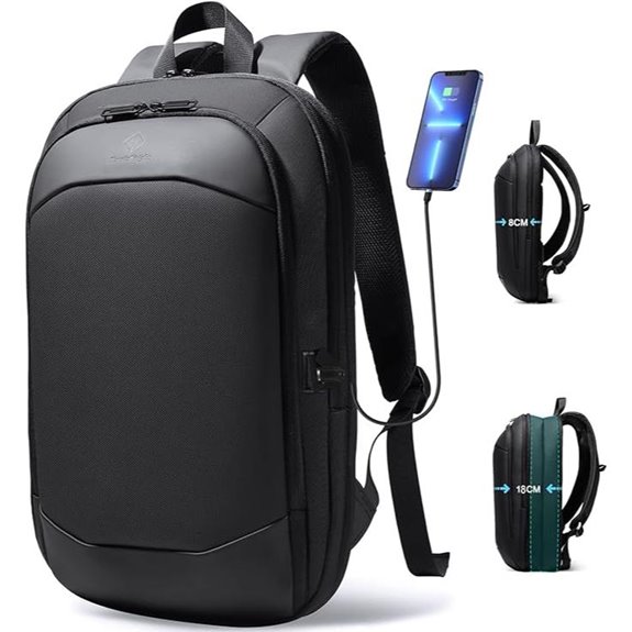 Business Backpack for Men 17 Inch with USB Port