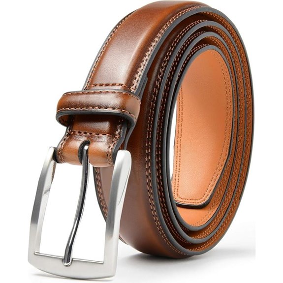 Belts For Men - Men's Dress Belt - Hand Made 100% Cow Leather Belt For Men