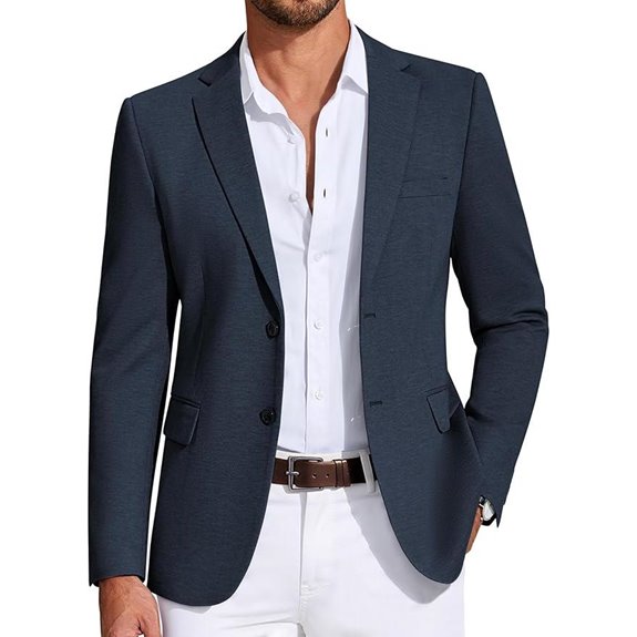 COOFANDY Mens Casual Knit Sport Coat Blazer
