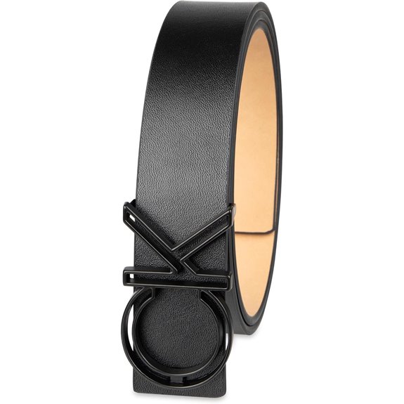 Calvin Klein Men’s CK Monogram Buckle Belt