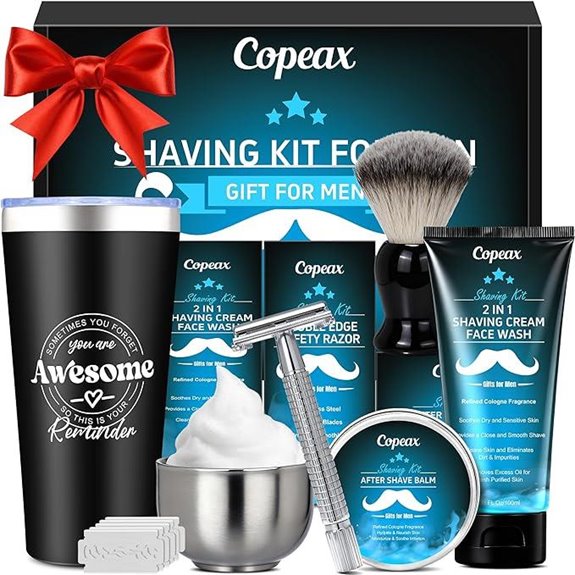 Men’s Grooming Kit with Shaving Cream and Accessories