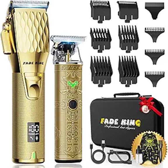 FadeKing Professional Hair & Beard Trimmer Set for Men