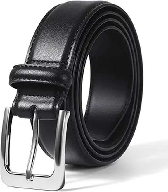 VATAN Men's Genuine Leather Dress Belt