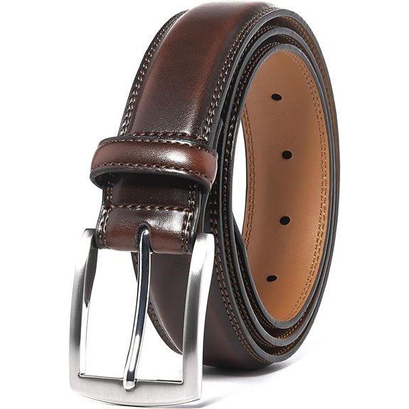 Fabio Valenti Leather Dress Belt for Men