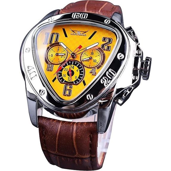 Winner Fashion Mechanical Racing Dial Watch for Men