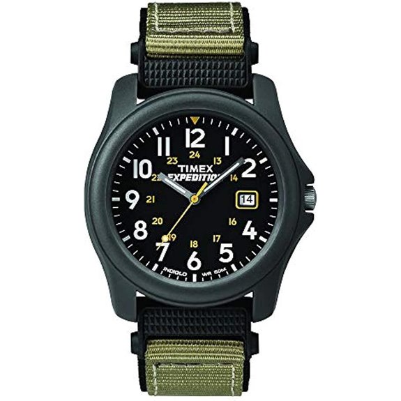 Timex Men's Expedition Camper Nylon/Leather Strap Watch