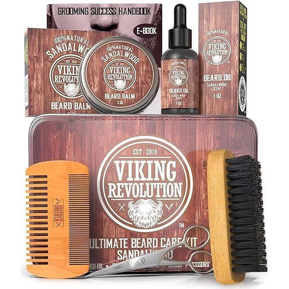 Viking Revolution Men's Grooming Kit with Beard Tools