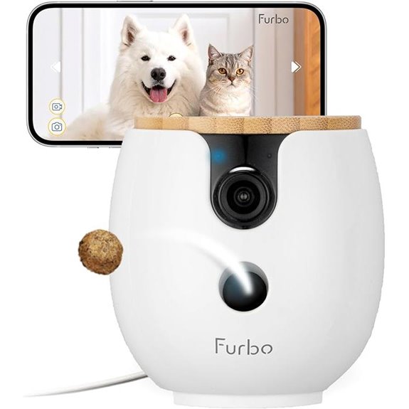 Furbo Mini 360° 2K QHD Pet Camera with Dispenser