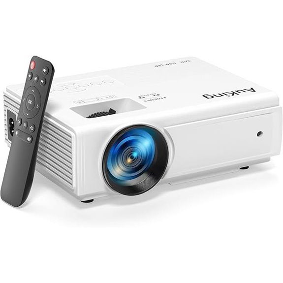 AuKing 2025 Mini Full HD Projector for Home Theater