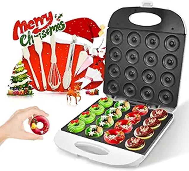 DSP 2-Inch Mini Donut Maker Non-Stick Cool Touch