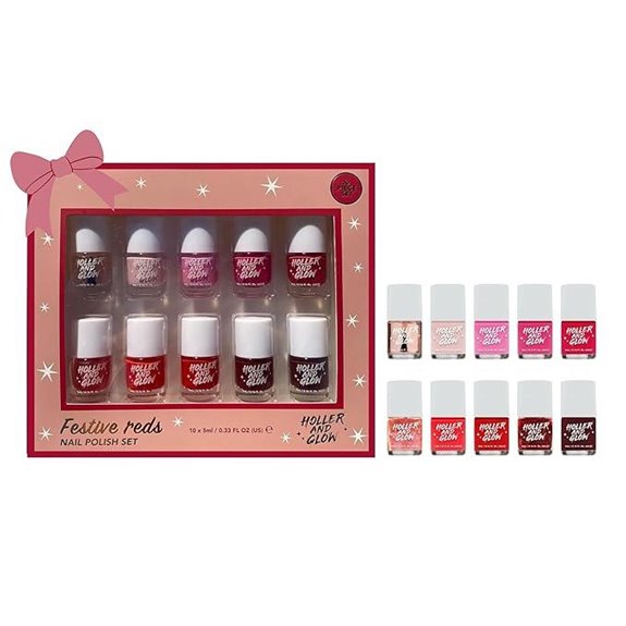 Holler And Glow Reds Mini Nail Polish Gift Set