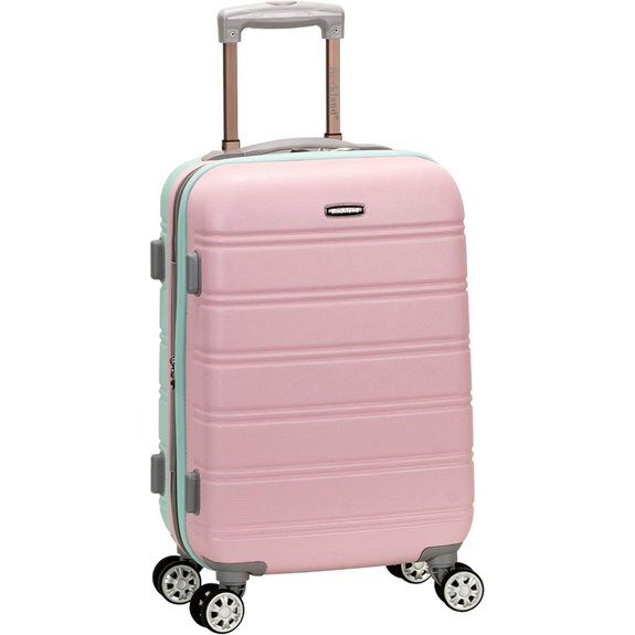 Rockland Melbourne Expandable Spinner Luggage Mint 20-Inch