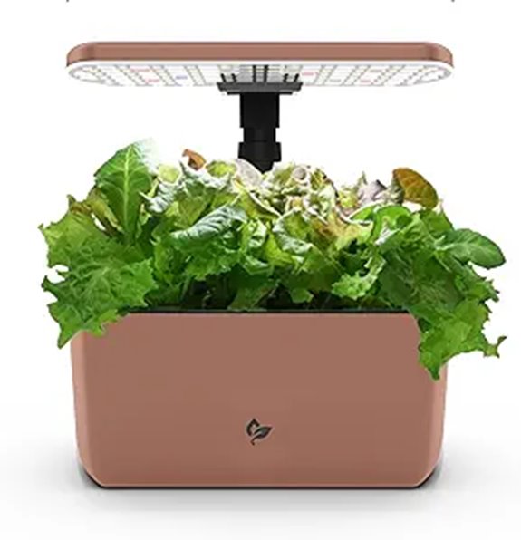 AeroGarden Harvest Lite Mocha Indoor Hydroponic Garden