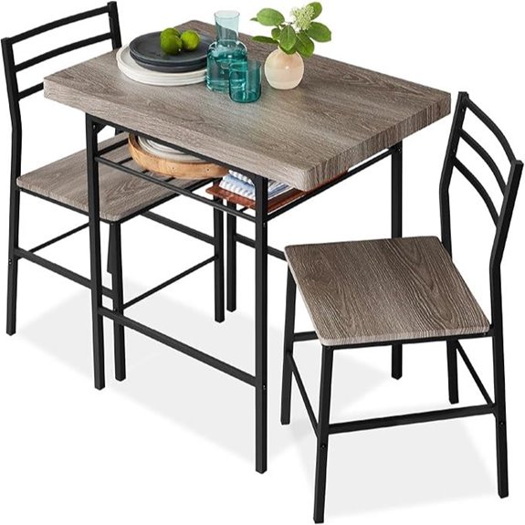 Best Choice 3-Piece Modern Dining Set with Storage