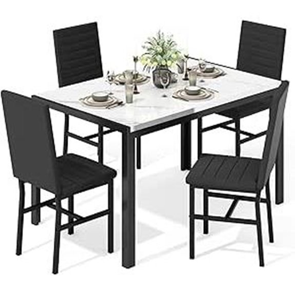 Recaceik 5-Piece Modern Dining Set with Chairs