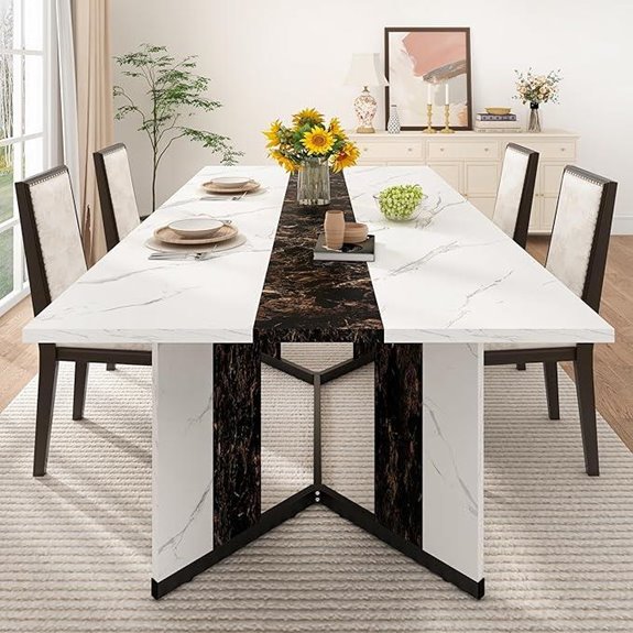 71-Inch Modern Waterproof Dining Table for Kitchen Living